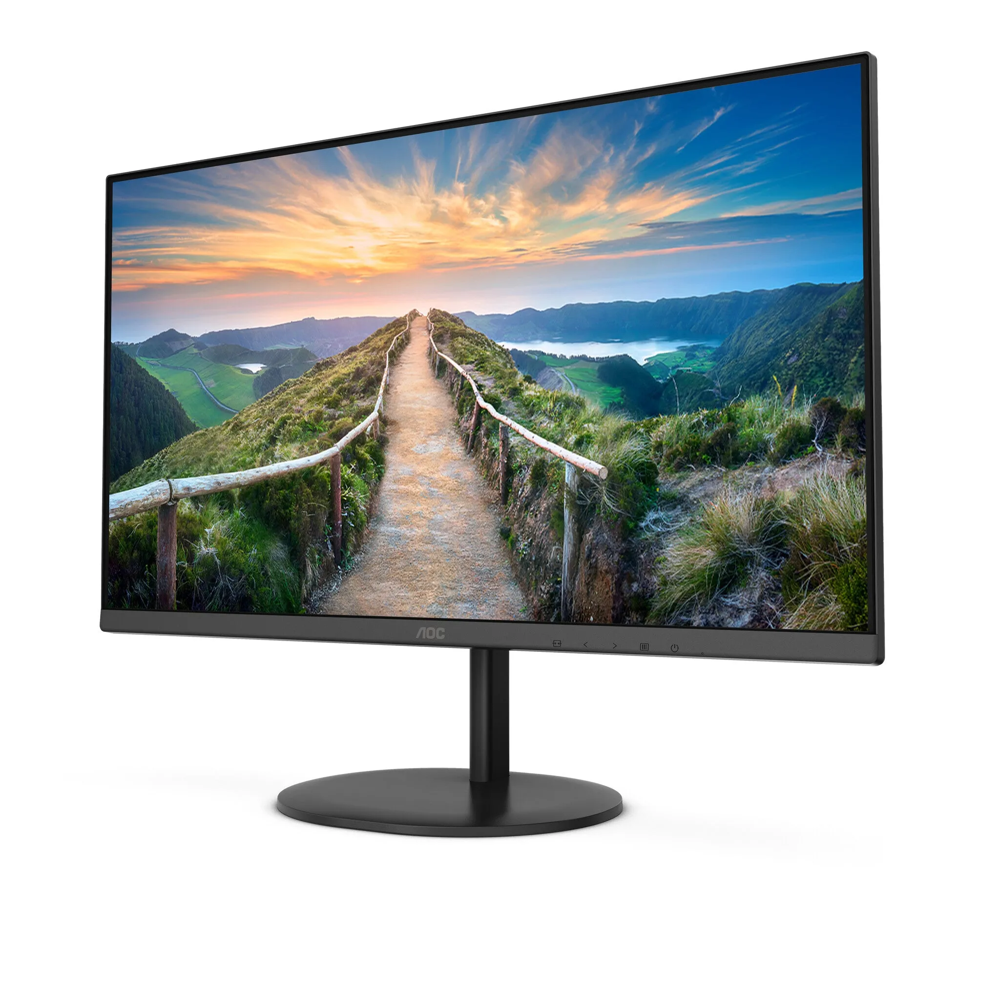 AOC V4 U27V4EA 27" 4K Ultra HD Monitor - 60Hz, 4ms, IPS, Adaptive Sync, Speakers, Black