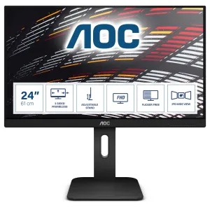 AOC X24P1 24" WUXGA Monitor - 60Hz, 4ms, IPS, Height Adjustable, Speakers, Black