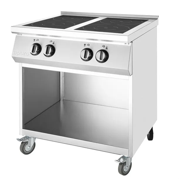 Apuro Freestanding 4 Zone Induction Cooktop Hob CU488-A