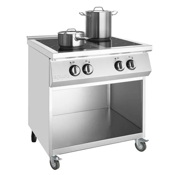 Apuro Freestanding 4 Zone Induction Cooktop Hob CU488-A