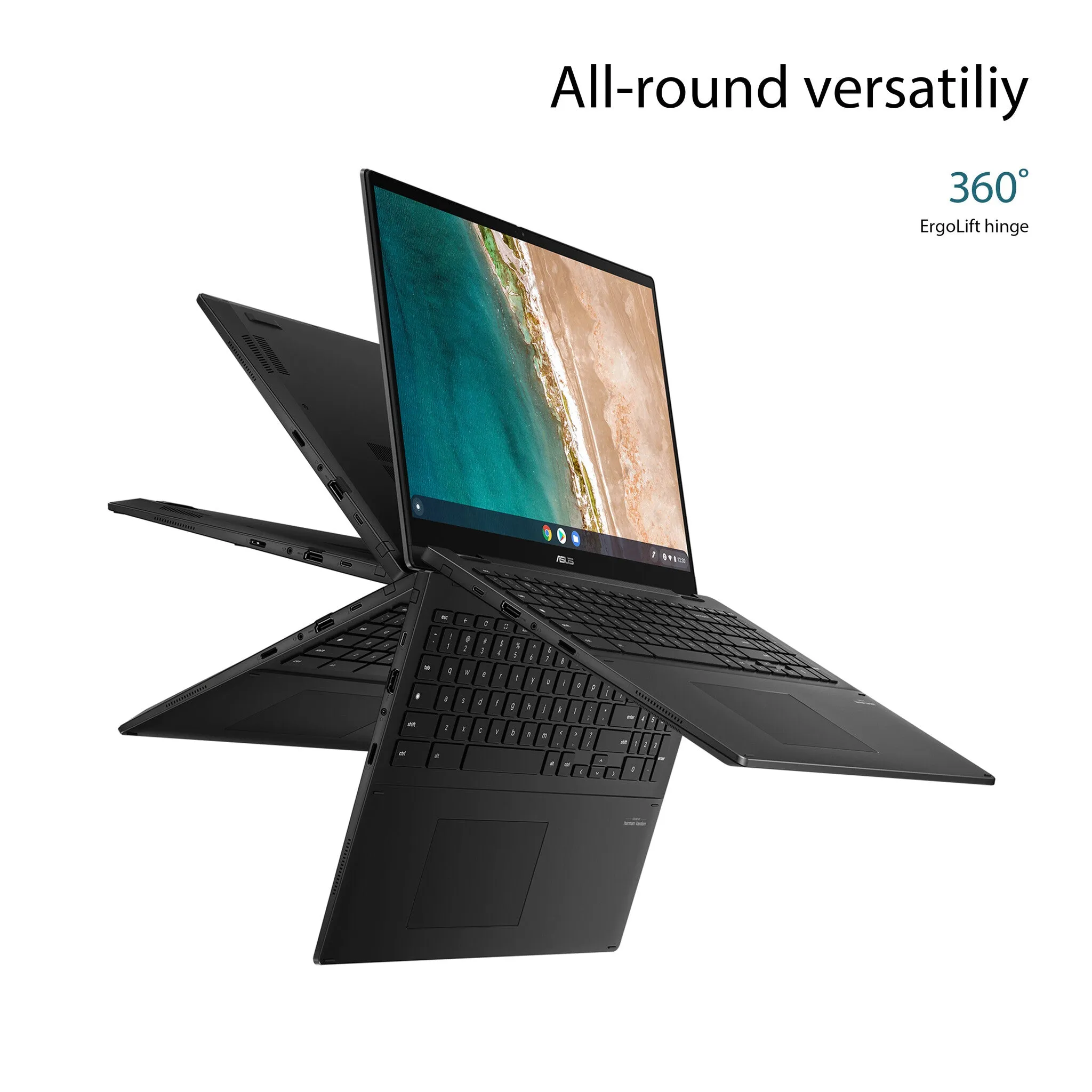 ASUS CB5601FBA-MC0024 16" Chromebook - Intel Core i5-1235U, 8GB RAM, 256GB SSD, Touchscreen, ChromeOS, Grey