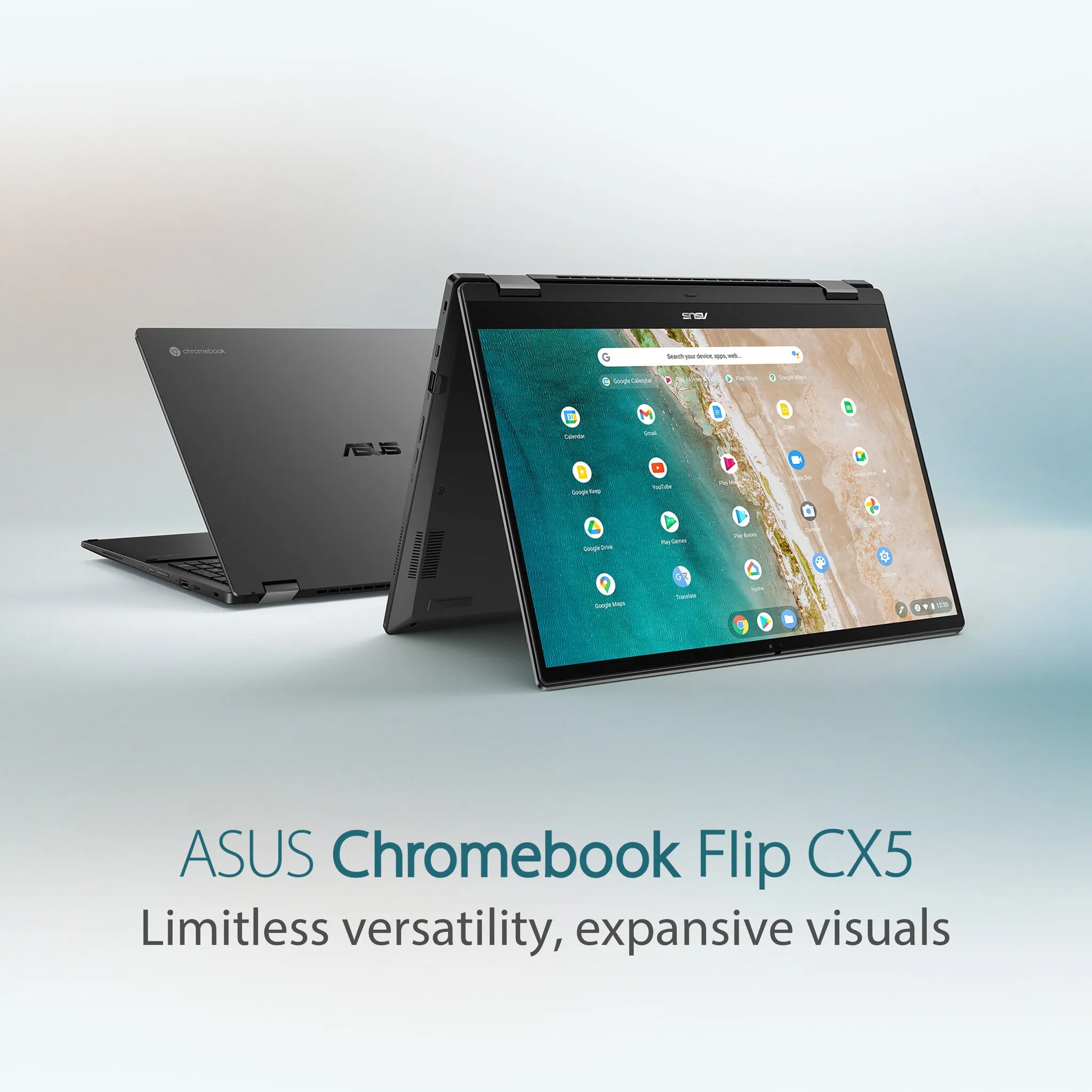 ASUS CB5601FBA-MC0024 16" Chromebook - Intel Core i5-1235U, 8GB RAM, 256GB SSD, Touchscreen, ChromeOS, Grey