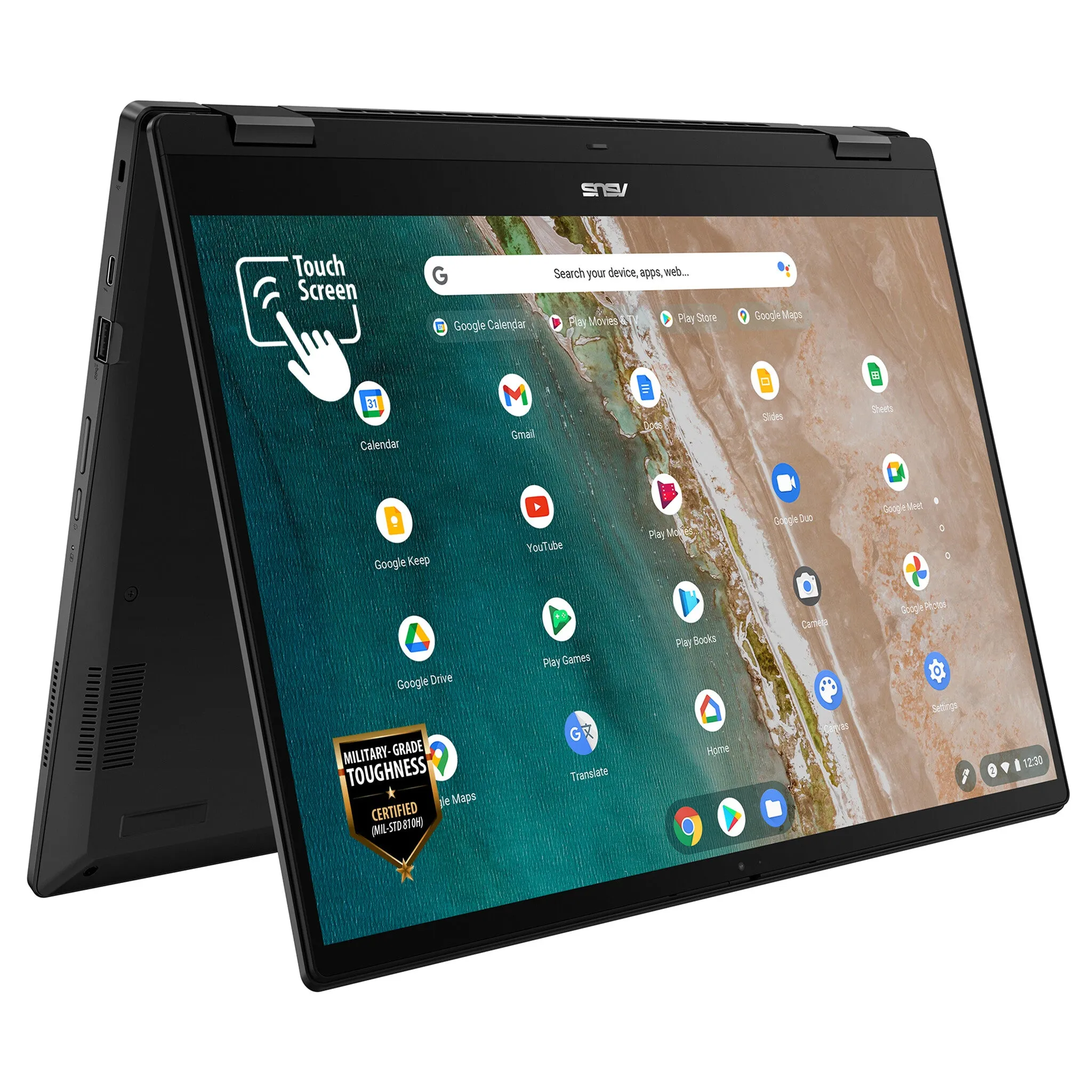 ASUS CB5601FBA-MC0024 16" Chromebook - Intel Core i5-1235U, 8GB RAM, 256GB SSD, Touchscreen, ChromeOS, Grey