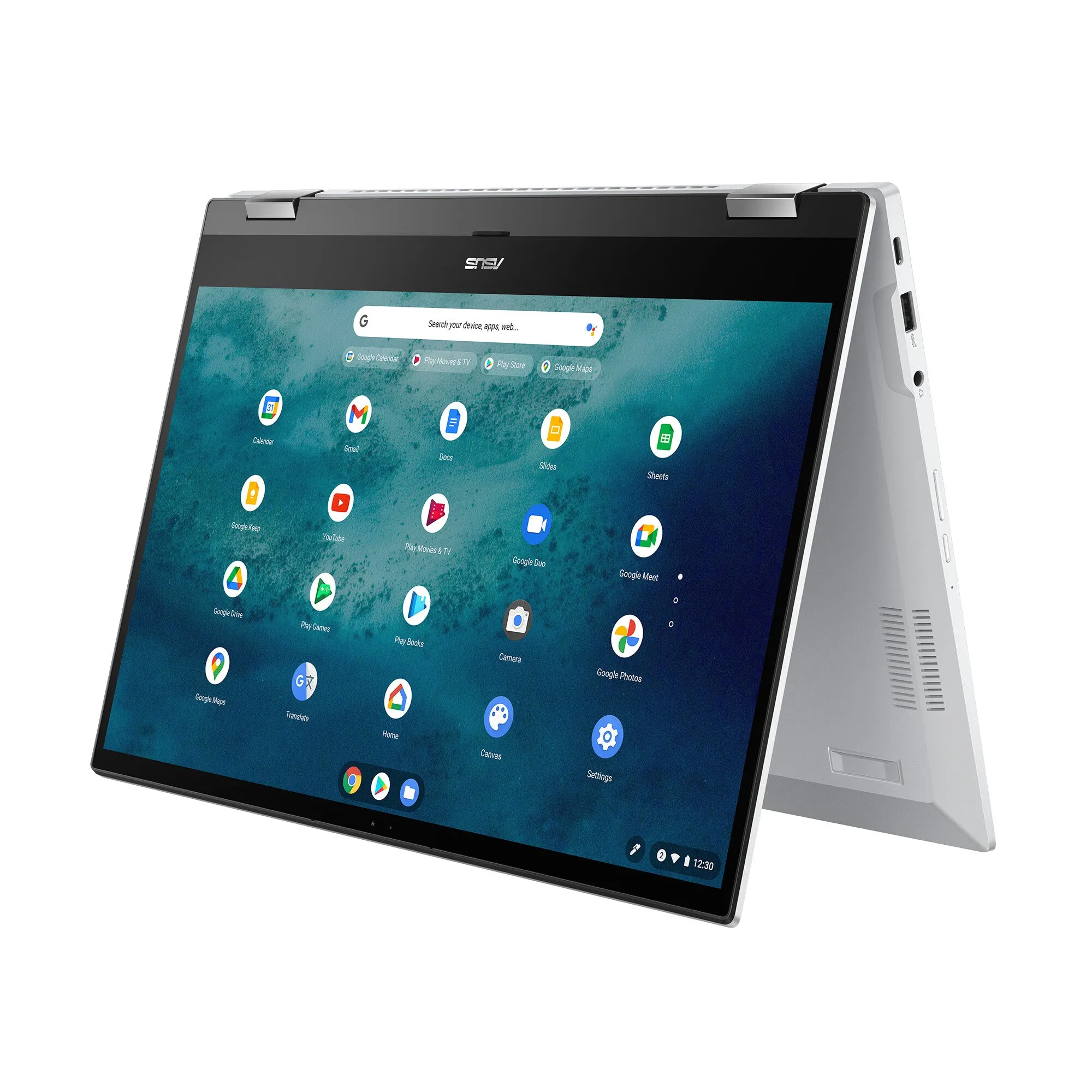 ASUS Chromebook Flip CX5 CX5500FEA-E60175 15.6" Chromebook - Intel Core i7-1165G7, 8GB RAM, 512GB SSD, Touchscreen, ChromeOS, Black/White