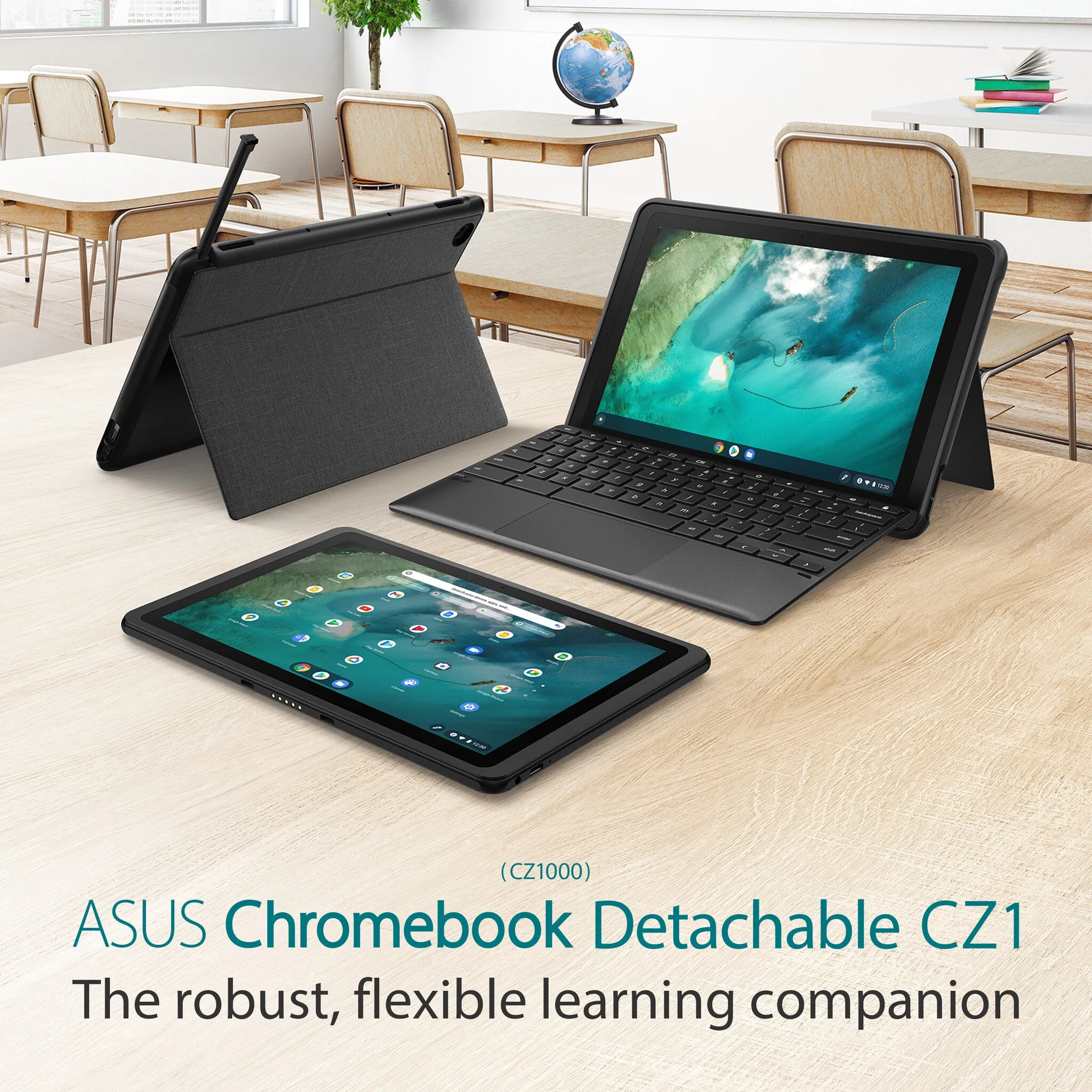ASUS CZ1000DVA-L30031 10.1" Chromebook - MediaTek MT8183, 4GB RAM, 64GB eMMC, Touchscreen, ChromeOS, Black