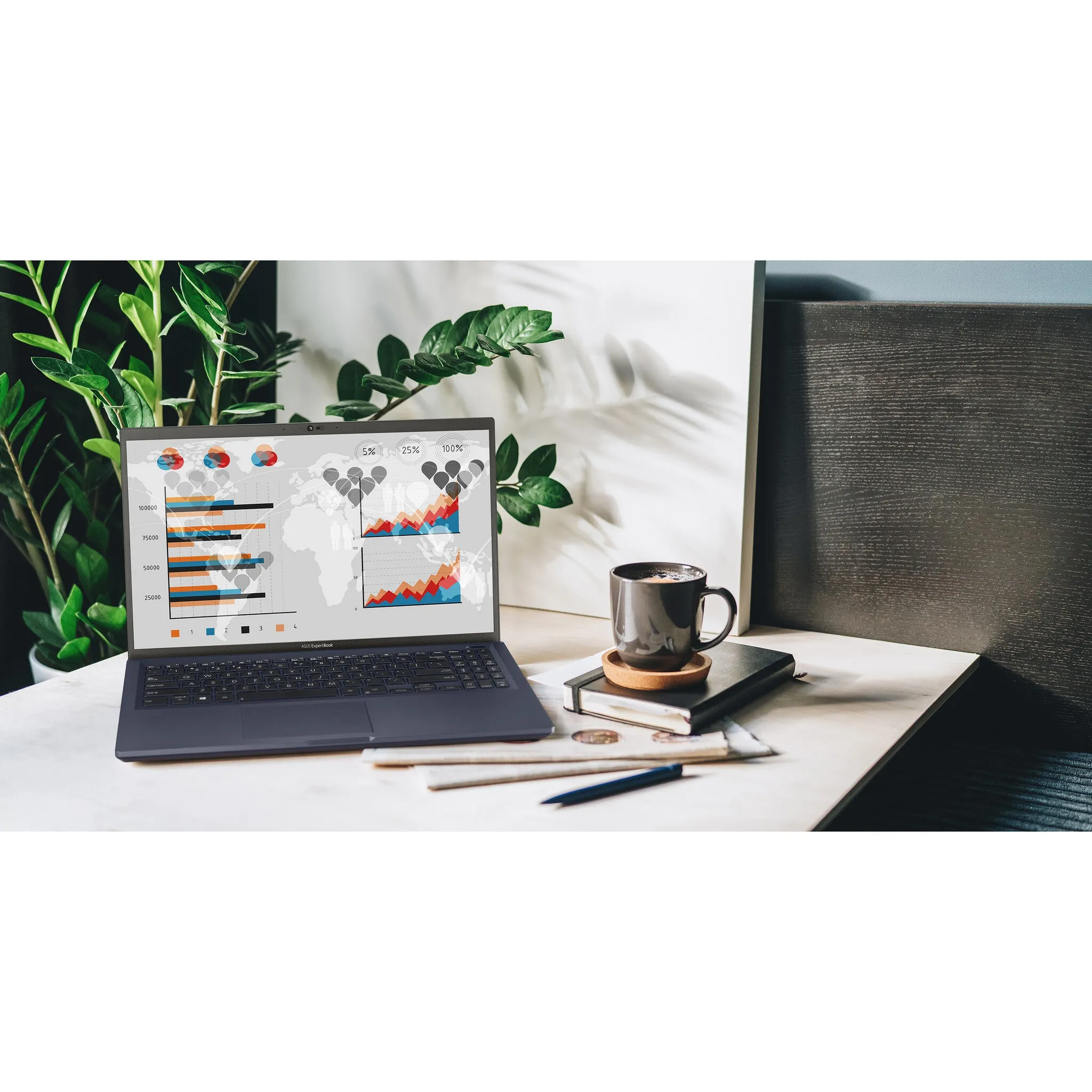 ASUS ExpertBook B1 B1500CEAE 15.6" Laptop - Intel Core i5-1135G7, 8GB RAM, 256GB SSD, Full HD, Windows 11 Pro, Black