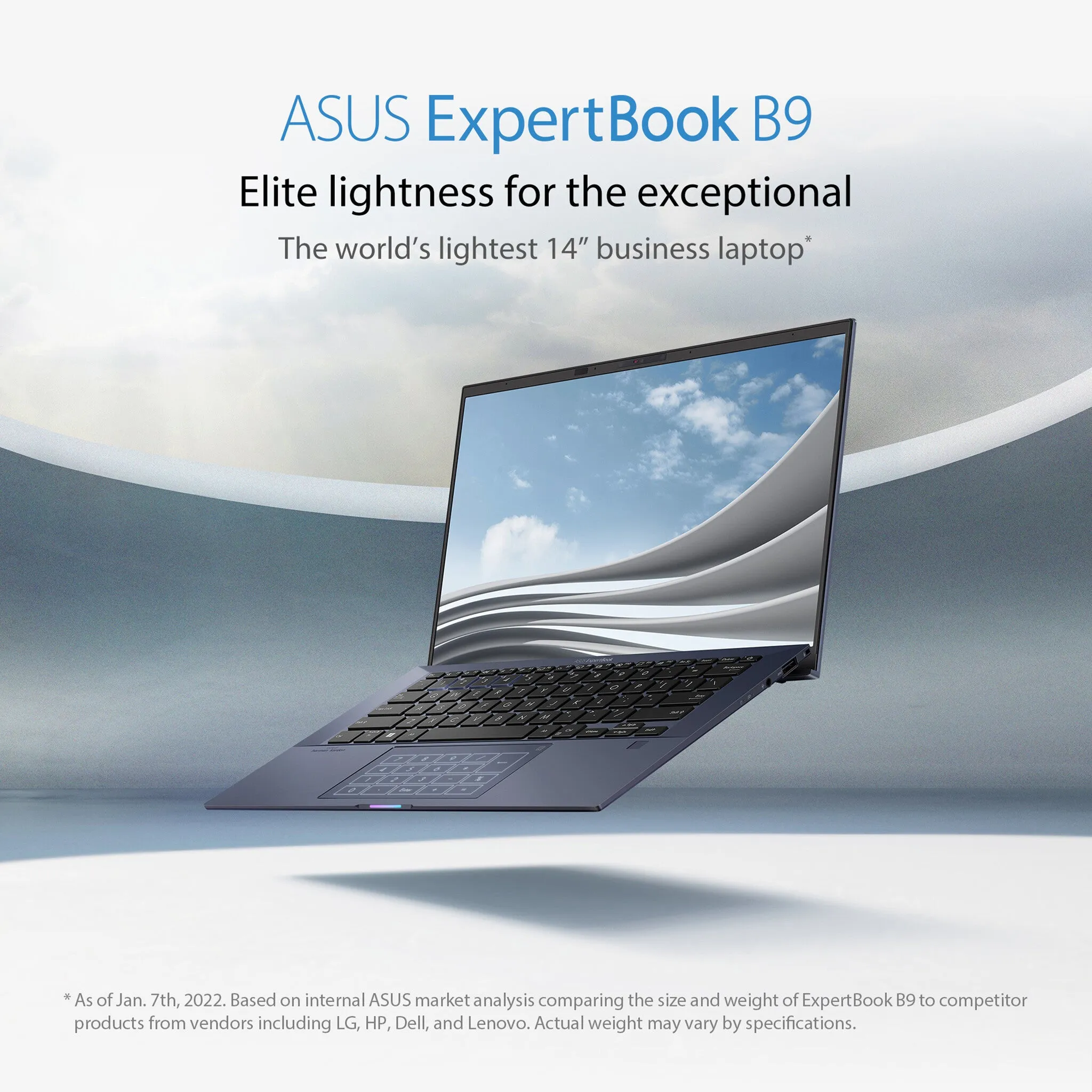 ASUS ExpertBook B9 B9400CEA-KC1329X 14" Laptop - Intel Core i7-1165G7, 16GB RAM, 1TB SSD, Full HD, Windows 11 Pro, Black