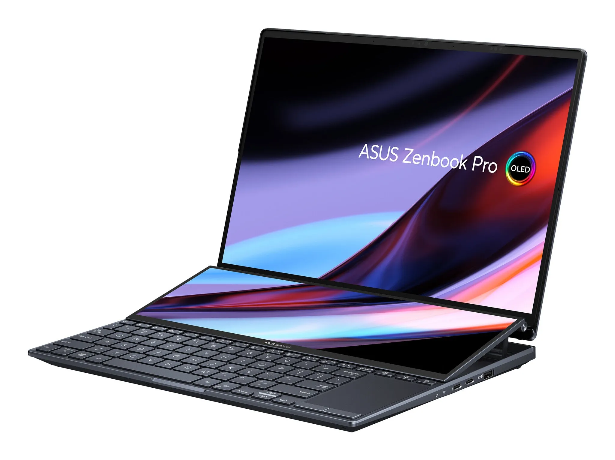ASUS Zenbook Pro 14 Duo UX8402ZE 14.5" Laptop - Intel Core i9-12900H, 32GB RAM, 1TB SSD, Touchscreen, Windows 11 Home, Black