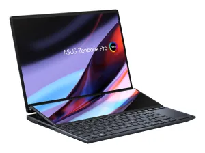 ASUS Zenbook Pro 14 Duo UX8402ZE 14.5" Laptop - Intel Core i9-12900H, 32GB RAM, 1TB SSD, Touchscreen, Windows 11 Home, Black