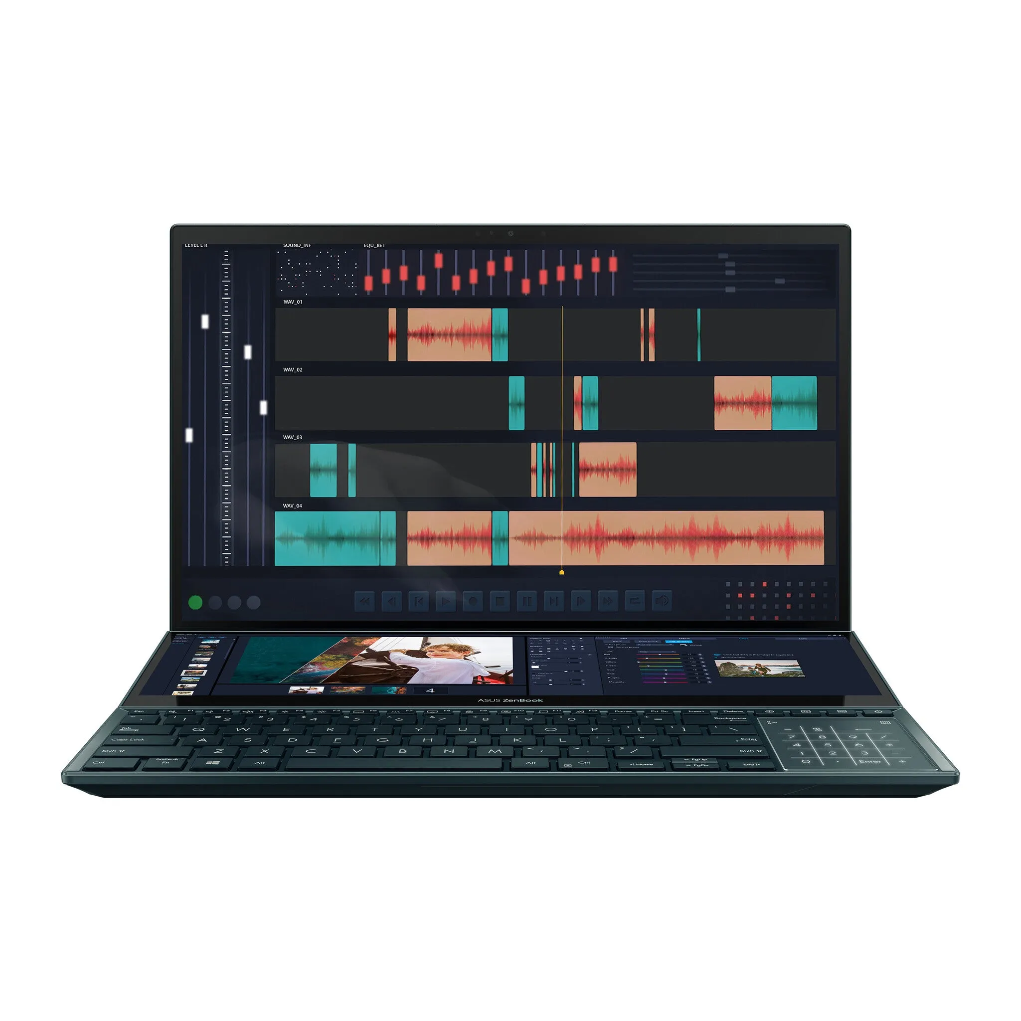 ASUS Zenbook Pro Duo UX582HM-H2901W 15.6" Laptop - Intel Core i9-11900H, 32GB RAM, 1TB SSD, Touchscreen OLED, Windows 11 Home, Blue