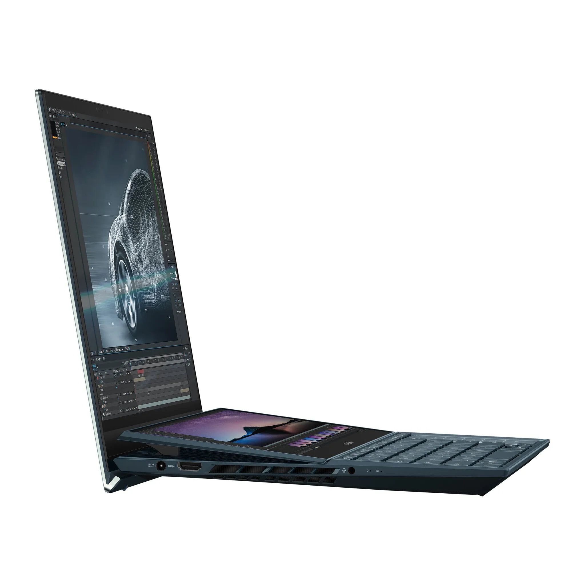 ASUS Zenbook Pro Duo UX582HM-H2901W 15.6" Laptop - Intel Core i9-11900H, 32GB RAM, 1TB SSD, Touchscreen OLED, Windows 11 Home, Blue