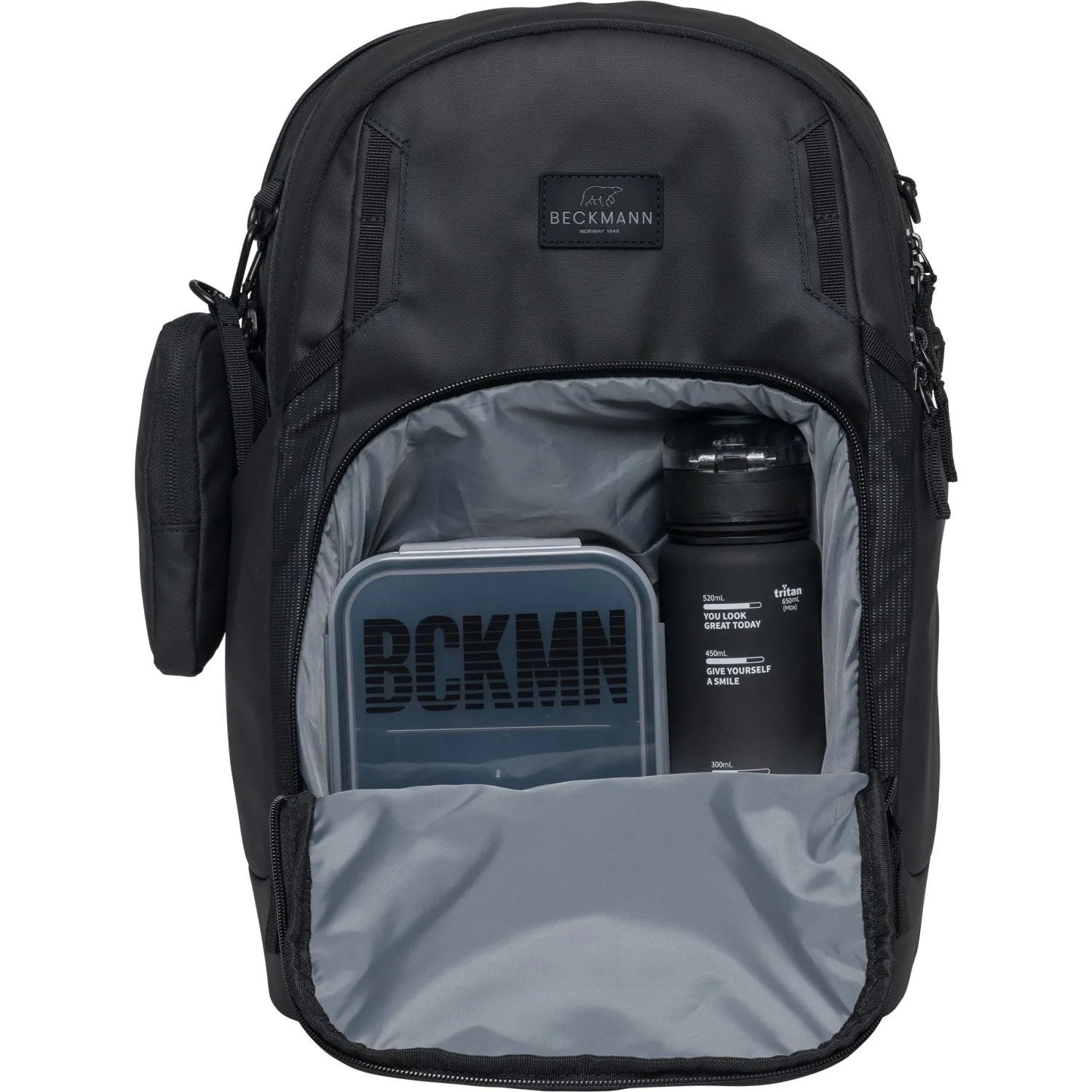 Beckmann Black Coated Sport Air School Bag