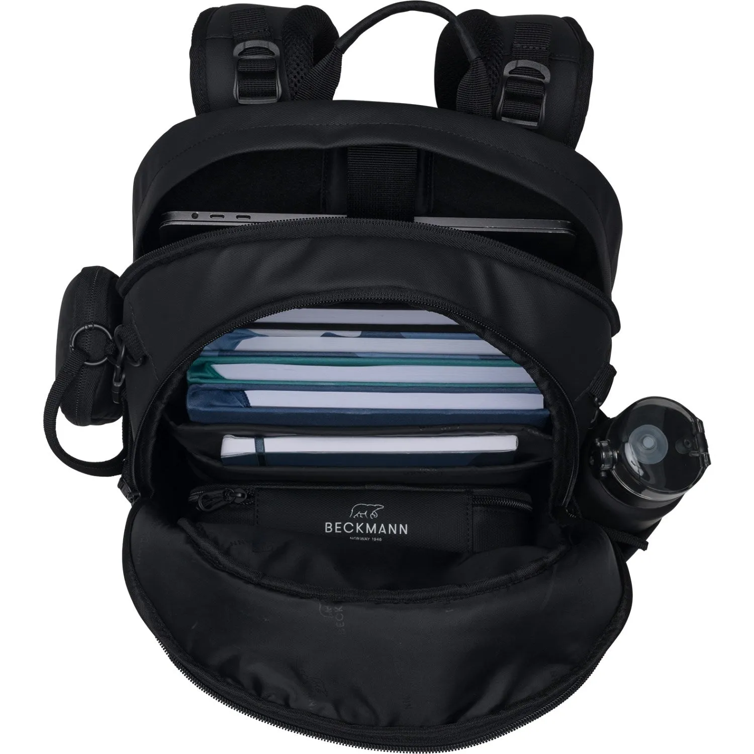 Beckmann Black Coated Sport Air School Bag