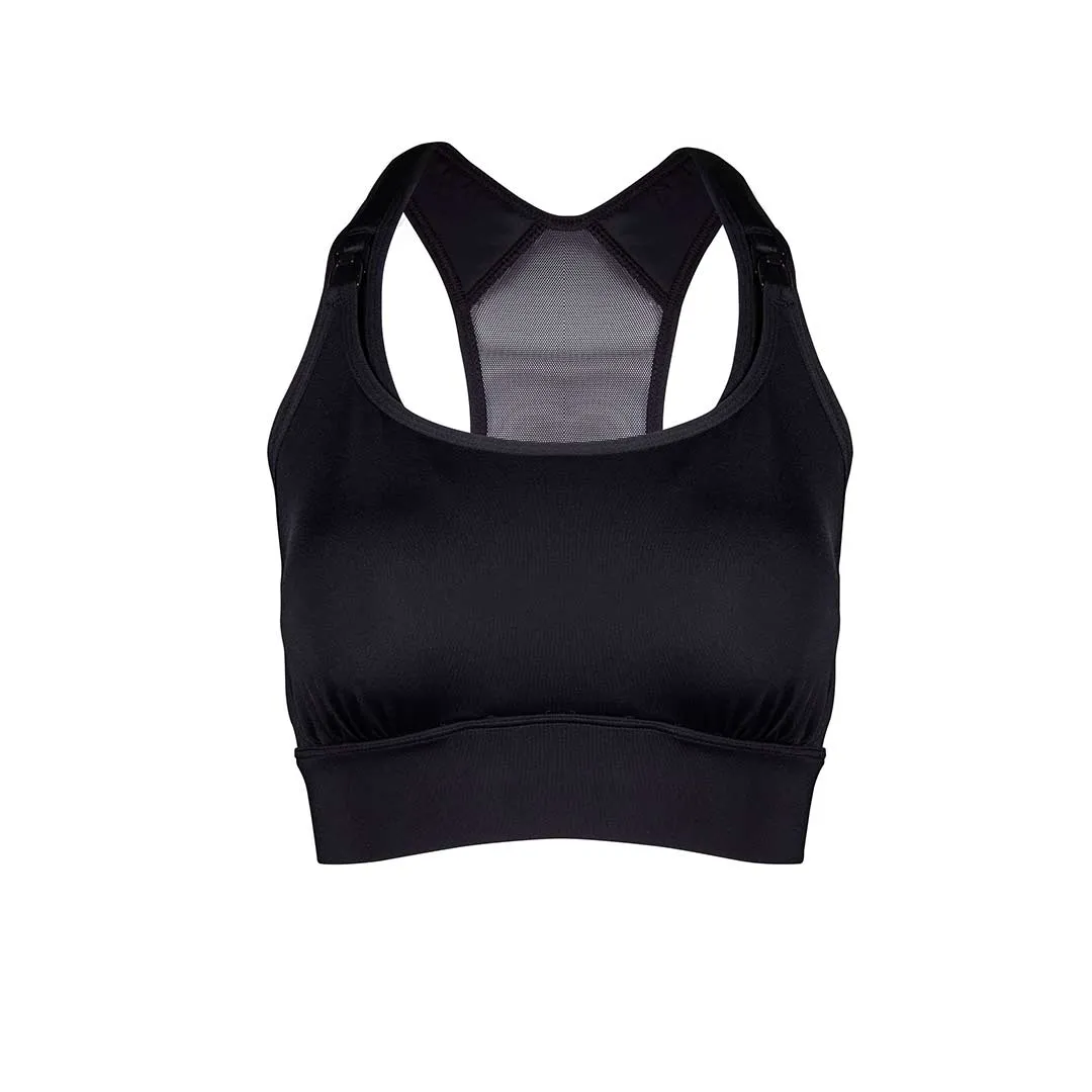 Belly Bandit Nursing Sports Bra - Black