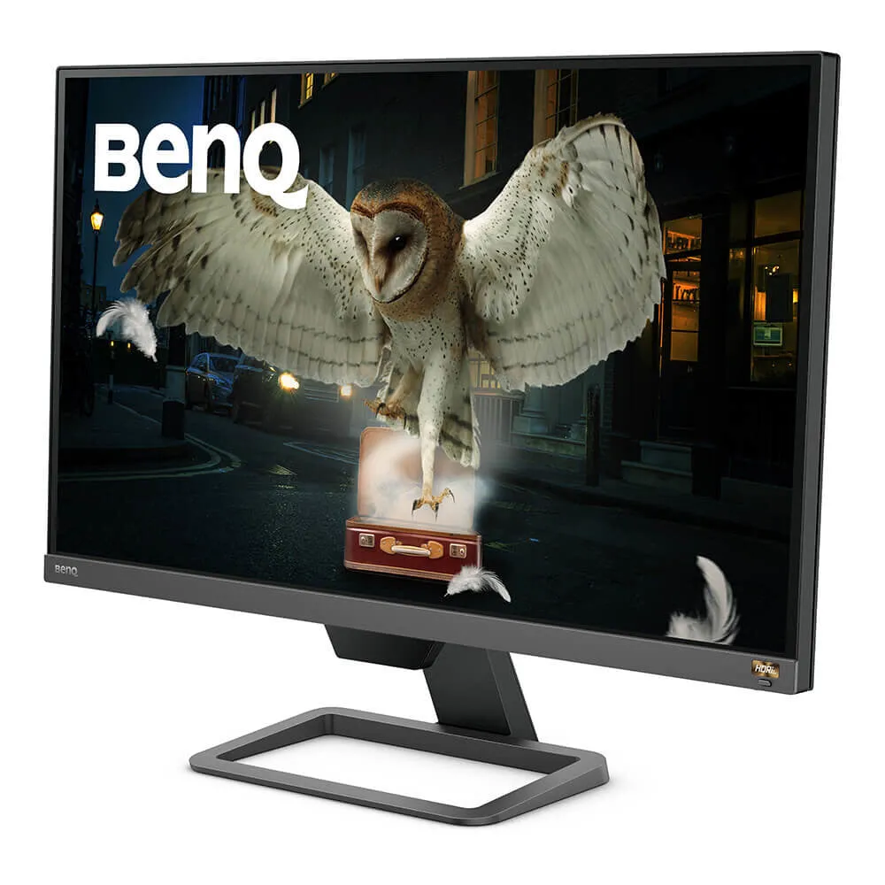BenQ EW2780Q 27" Quad HD Monitor - 60Hz, 5ms, IPS, Height Adjustable, Speakers, Black and Grey