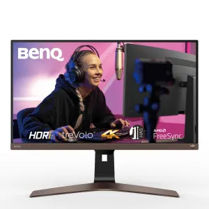 BenQ EW2880U 28" 4K Ultra HD Monitor - 60Hz, 5ms, IPS, Height Adjustable, Speakers, Black