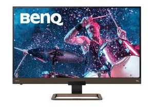 BenQ EW3280U 32" 4K Ultra HD Monitor - 60Hz, 5ms, IPS, Height Adjustable, Speakers, Black and Brown