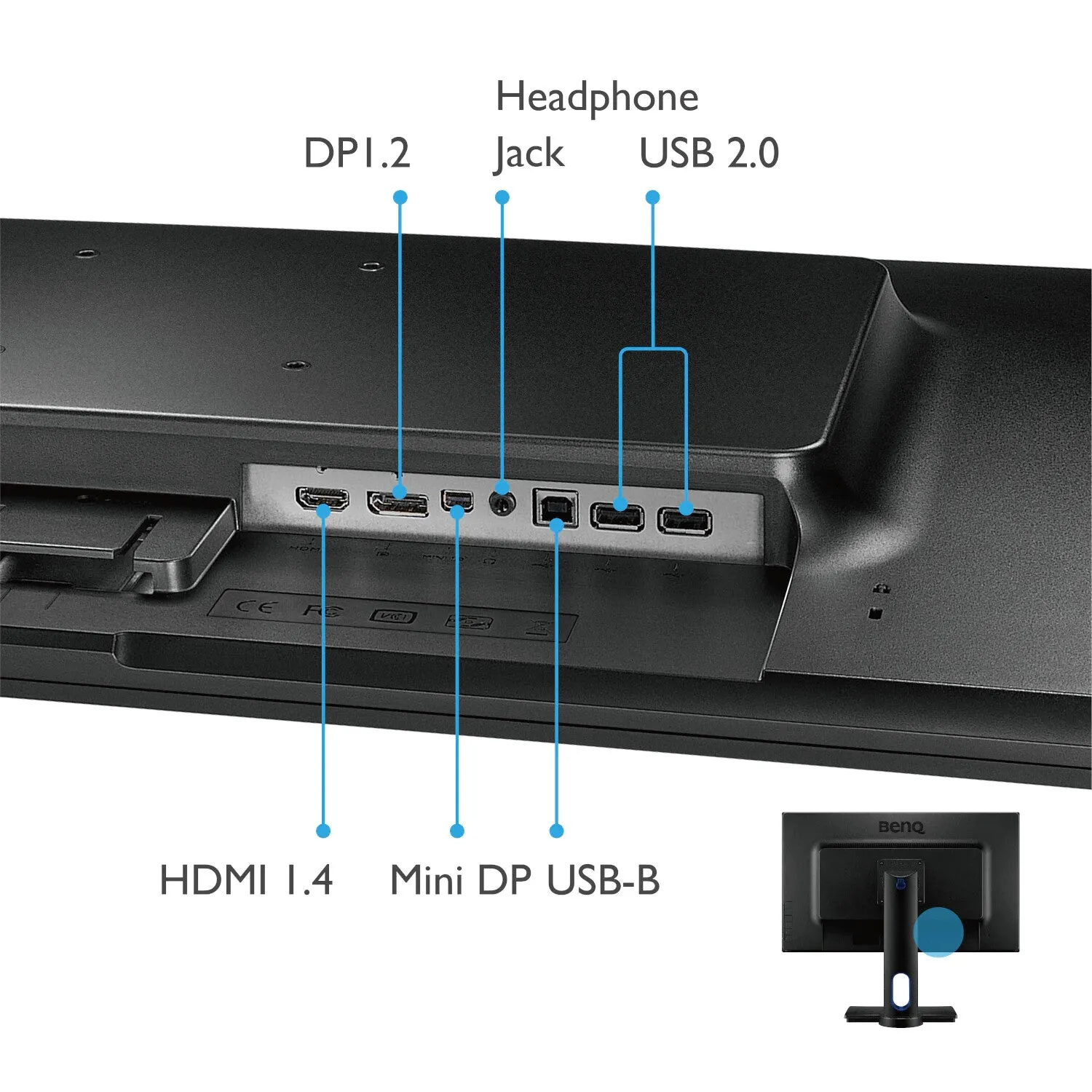 BenQ PD2700Q 27" Quad HD Monitor - 60Hz, 4ms, IPS, Height Adjustable, Speakers, Black