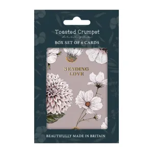 Blanc Floral 'Sending Love' Greeting Cards | Blush | Set of 6