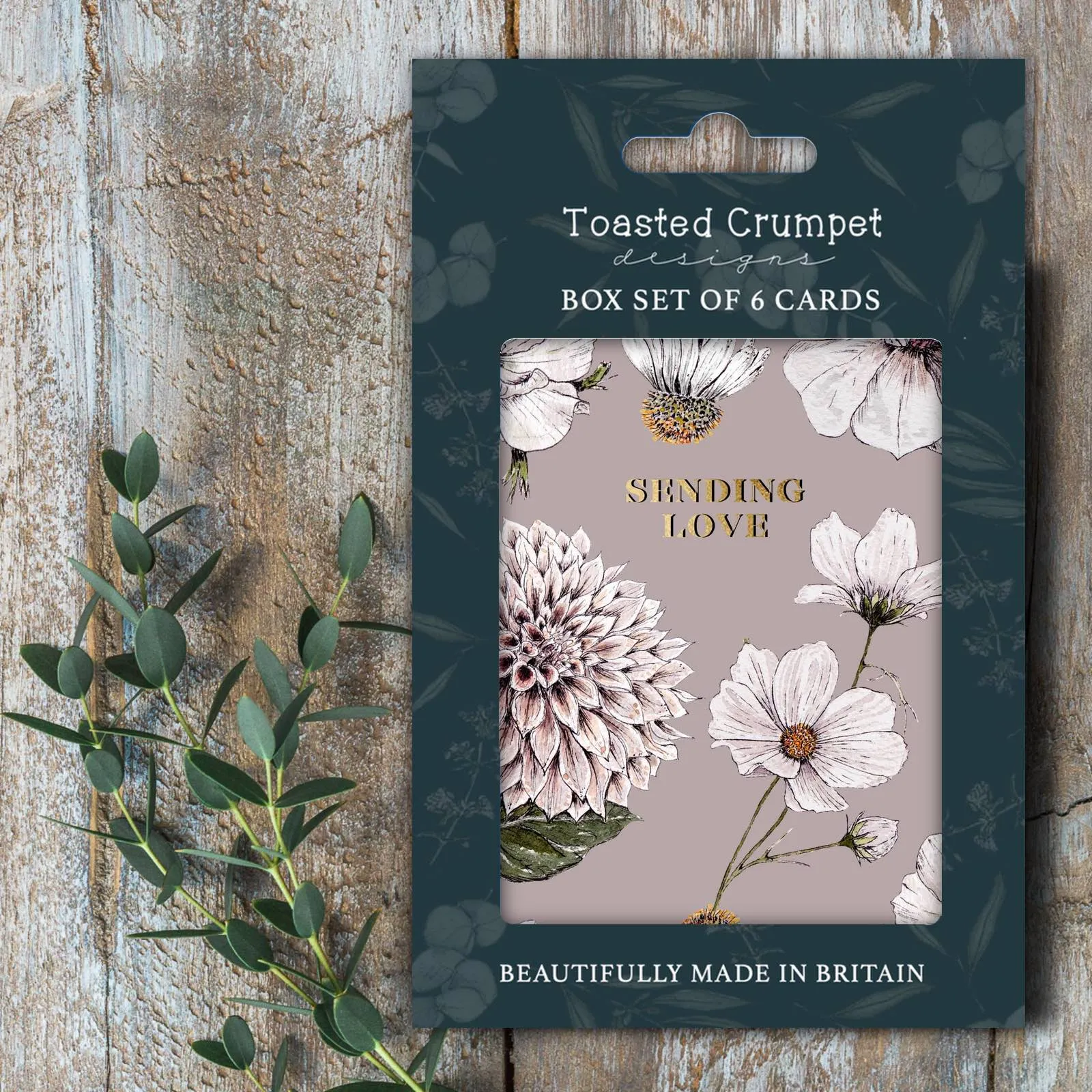 Blanc Floral 'Sending Love' Greeting Cards | Blush | Set of 6