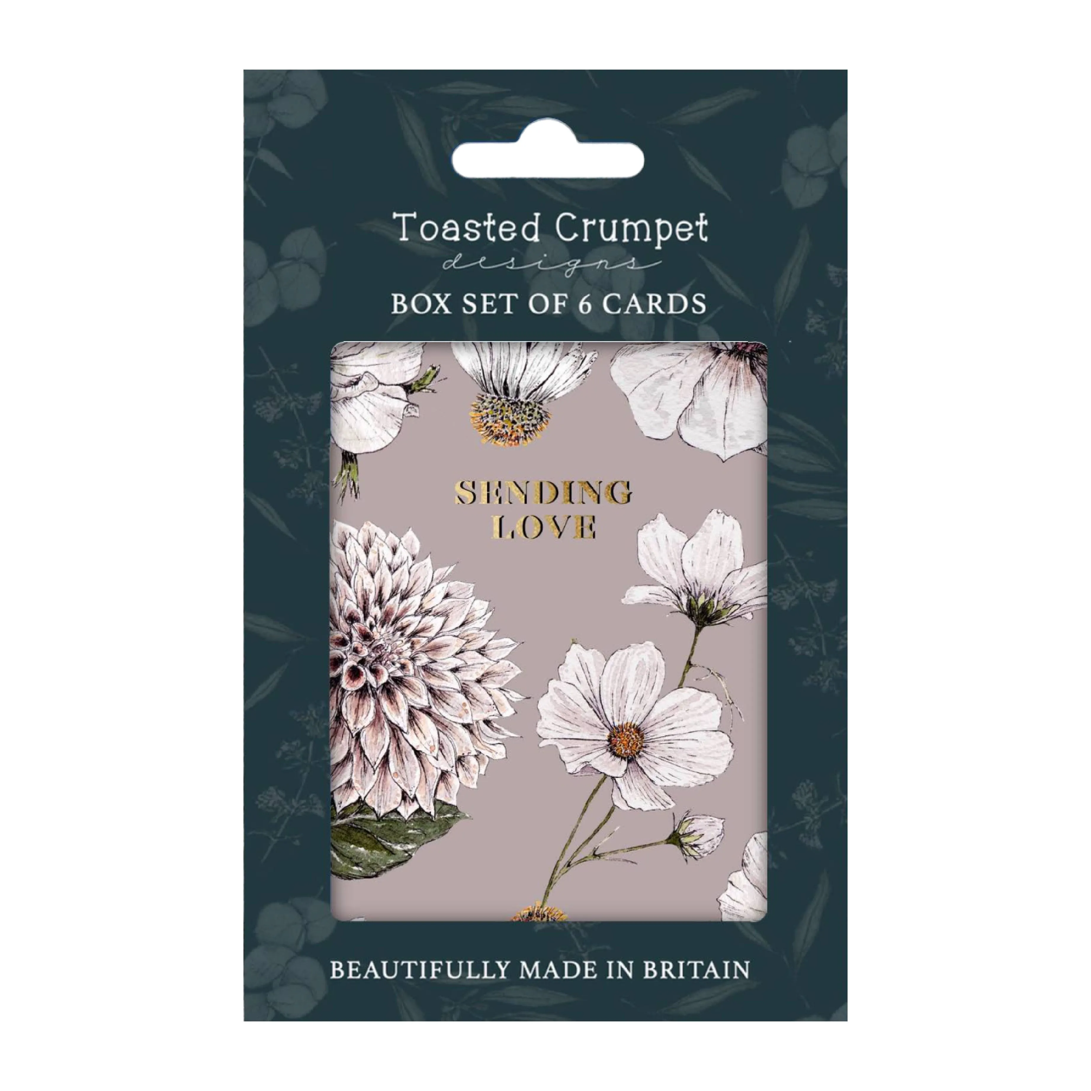 Blanc Floral 'Sending Love' Greeting Cards | Blush | Set of 6