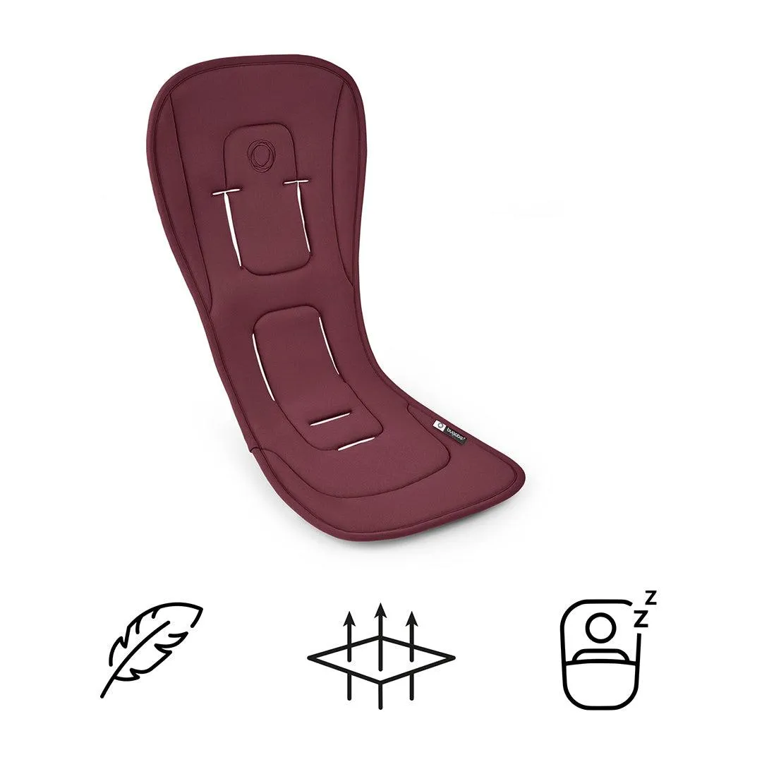 Bugaboo Dual Comfort Seat Liner - Dark Cherry