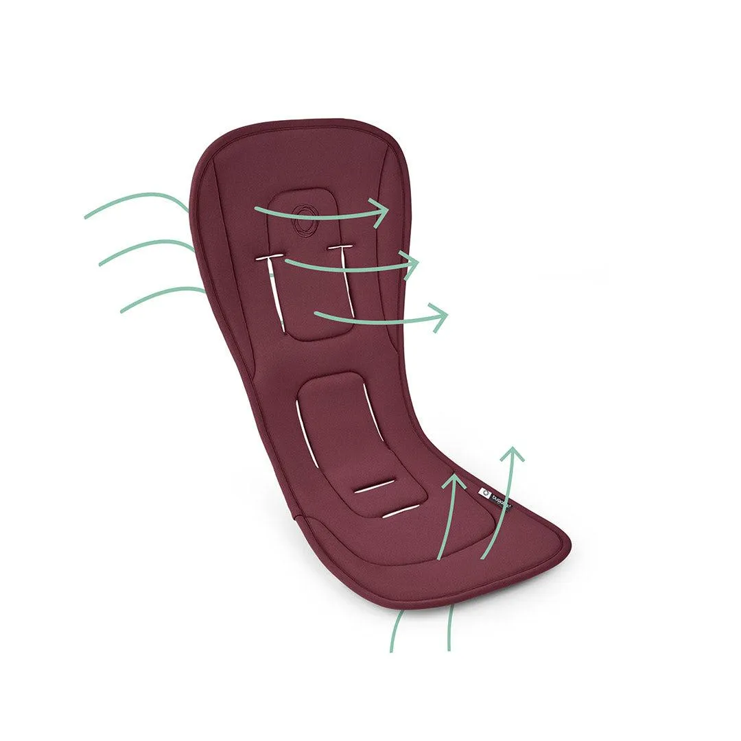 Bugaboo Dual Comfort Seat Liner - Dark Cherry