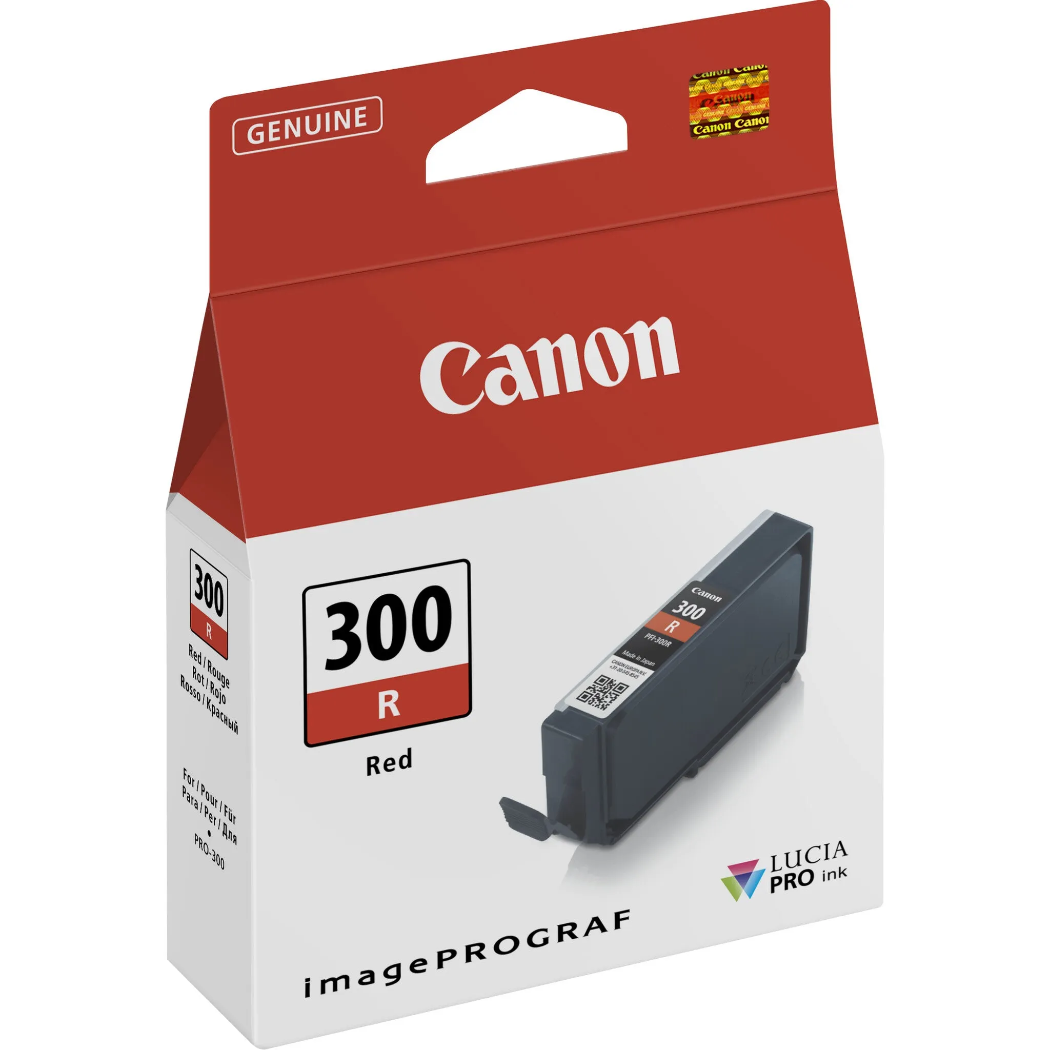 Canon PFI-300R Red Ink Cartridge