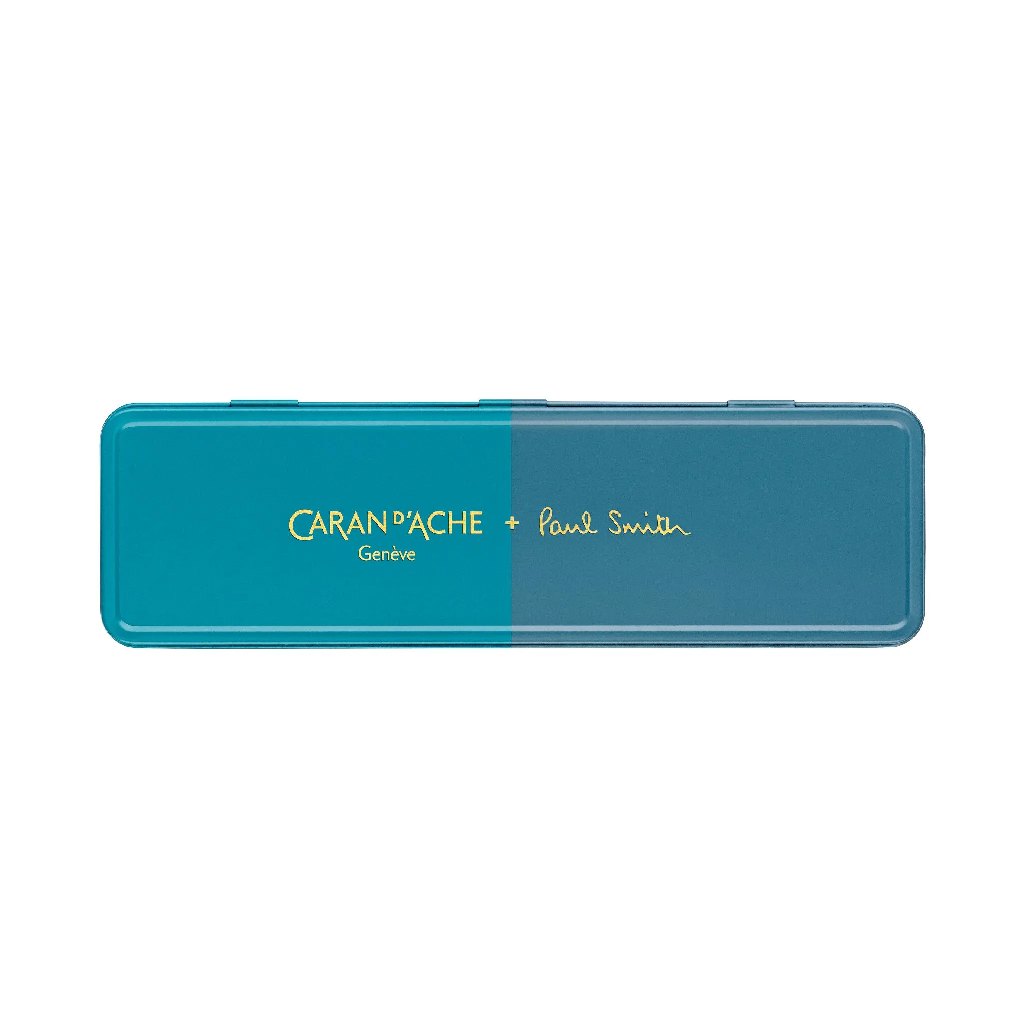 Caran d'Ache 849 Ballpoint Pen | Cyan & Steel