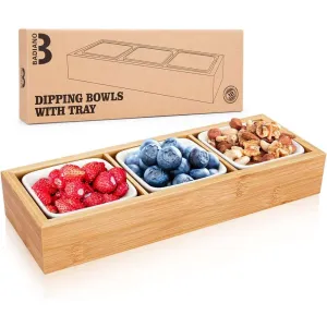 Ceramic Square Dish with Lid & Base 3pc