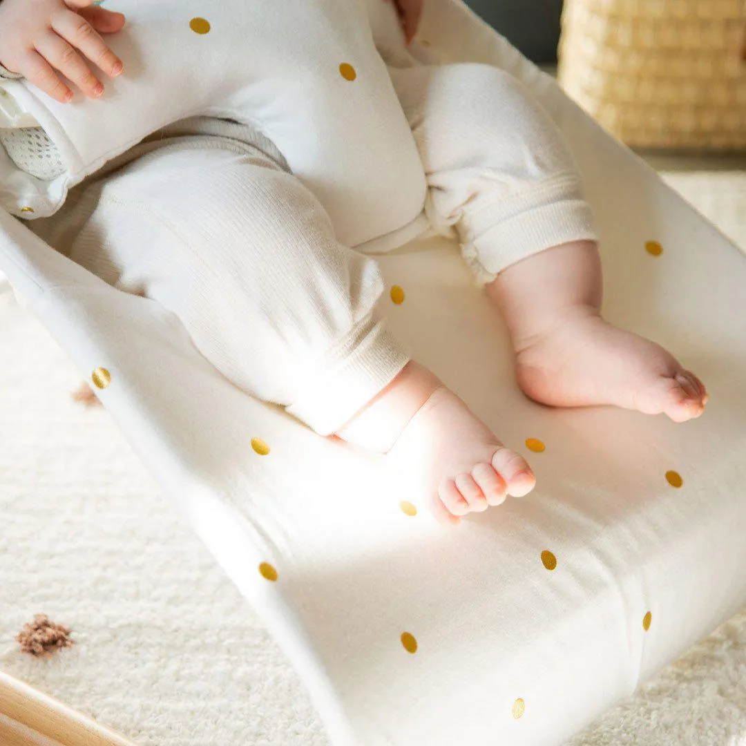 Childhome Evolux Bouncer Cover - Gold Dots
