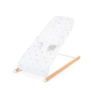 Childhome Evolux Bouncer Cover - Gold Dots