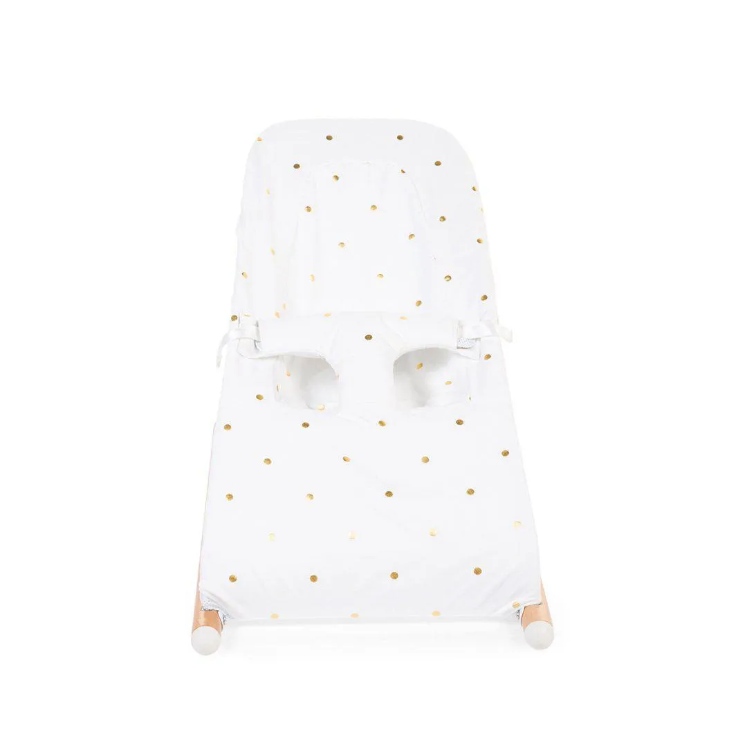 Childhome Evolux Bouncer Cover - Gold Dots
