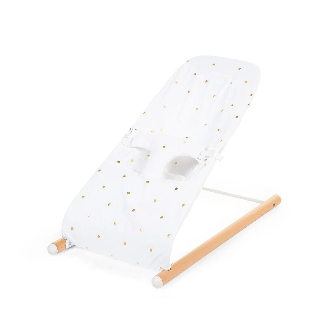 Childhome Evolux Bouncer Cover - Gold Dots