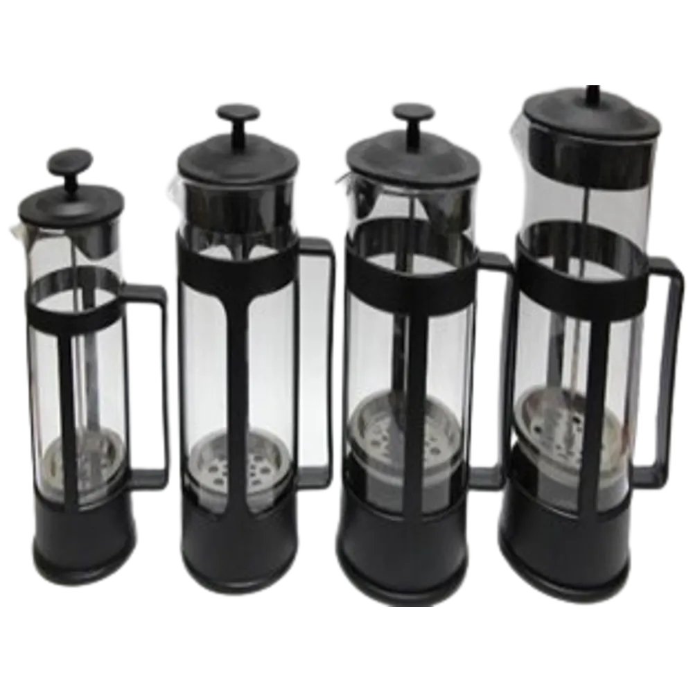 Coffee Glass Plunger 1000ml with Plastic Handle Black