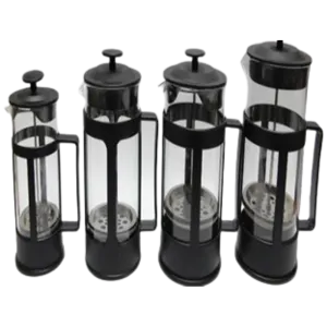 Coffee Glass Plunger 1000ml with Plastic Handle Black