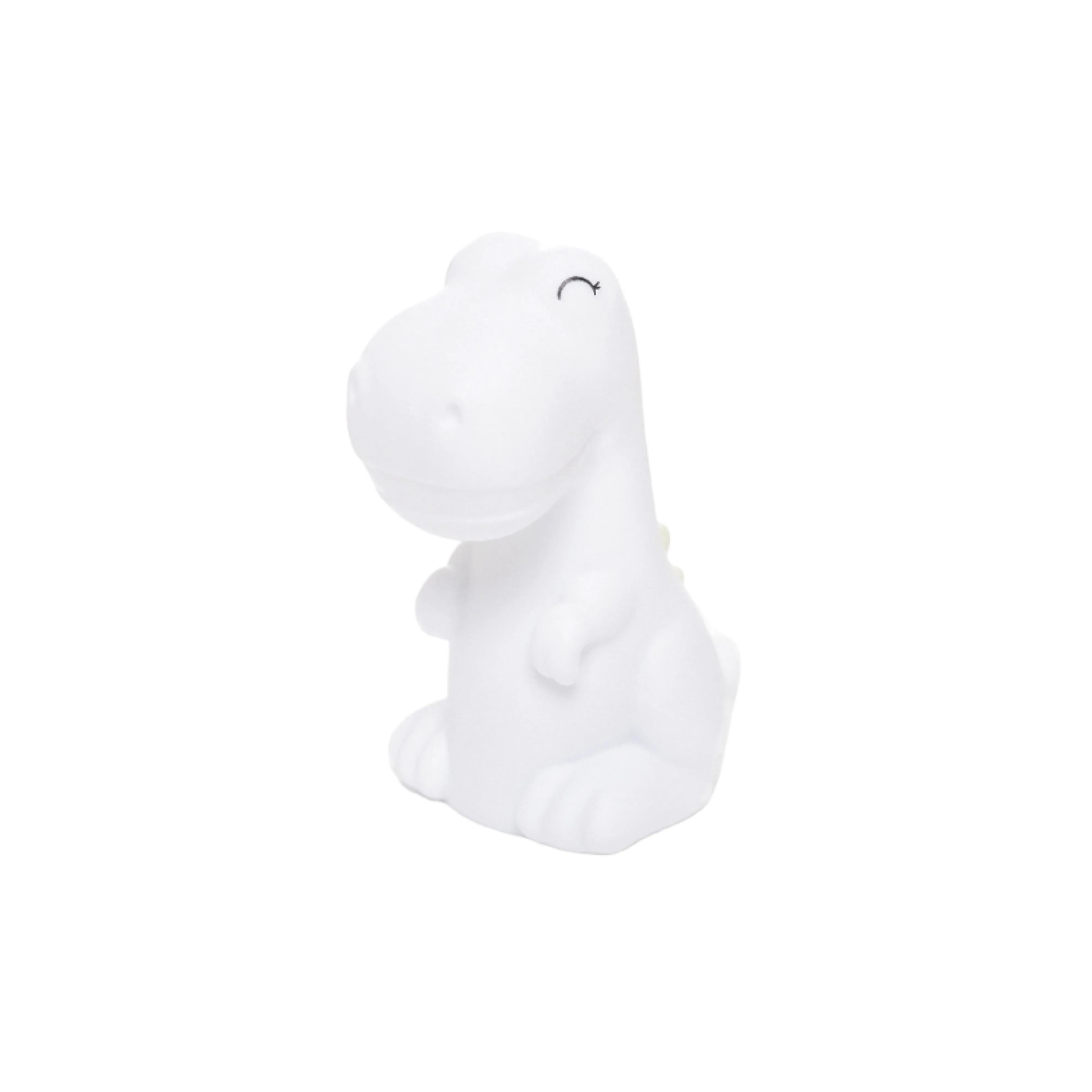 Colour Changing Night Light | White Dinosaur with Soft Green Mane | Mini
