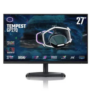 Cooler Master Tempest GP27Q 27" Wide Quad HD Gaming Monitor - 165Hz, 1ms, IPS, Adaptive Sync, Height Adjustable, Speakers, Black