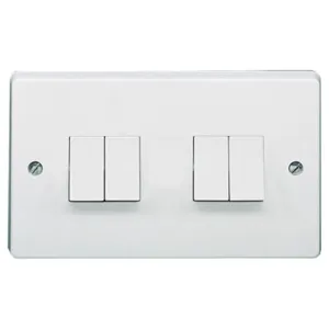 Crabtree Capital 4174 10Ax 4 Gang 2 Way Switch