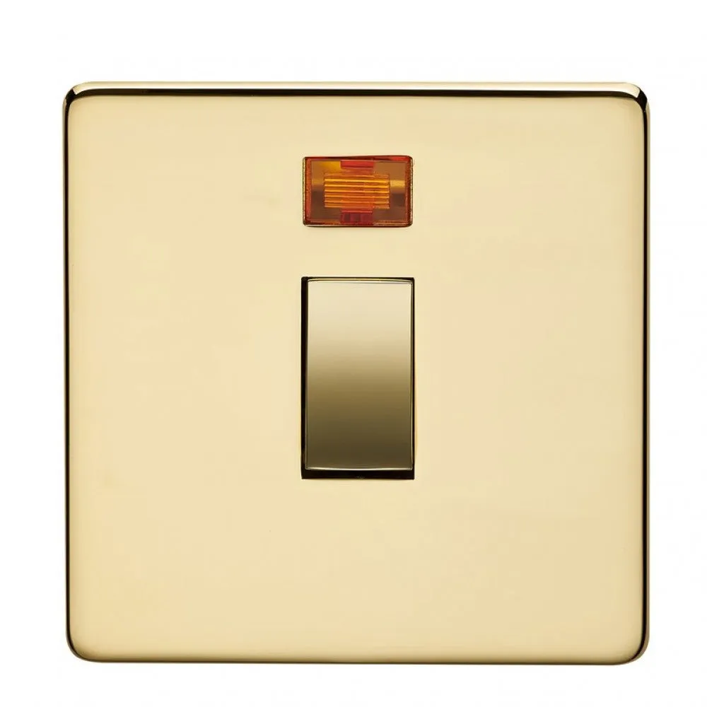 Crabtree Platinum 7011-3PB 20A DP Switch Brass