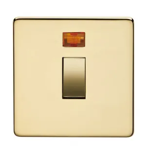 Crabtree Platinum 7011-3PB 20A DP Switch Brass