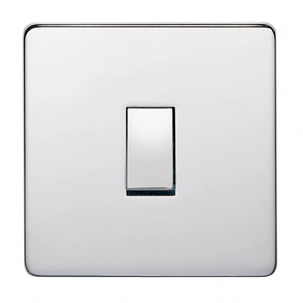 Crabtree Platinum 7011-HPC 1 Gang 20A Double Pole Switch Highly Polished Chrome