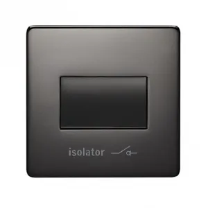 Crabtree Platinum 7017-BKN Fan isolator Switch Black Nickel
