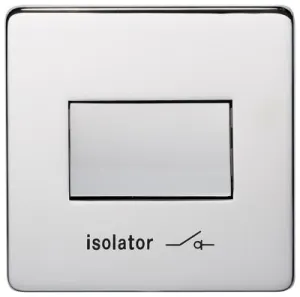 Crabtree Platinum 7017-HPC Fan isolator Switch Highly Polished Chrome