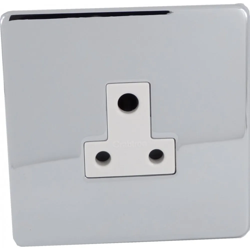 Crabtree Platinum 7340-HPC 5A Socket Highly Polished Chrome