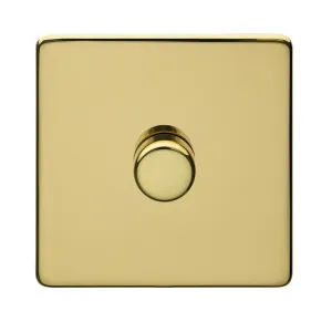 Crabtree Platinum 7400-D1-PB 1 Gang Dimmer Brass