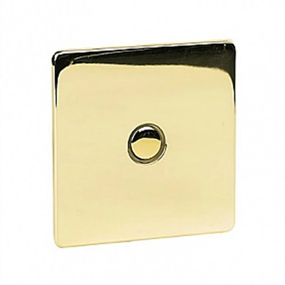 Crabtree Platinum 7400-RD1-PB 1 Gang Remote Dimmer Brass