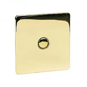 Crabtree Platinum 7400-TD1-PB 1 Gang Touch Dimmer Brass