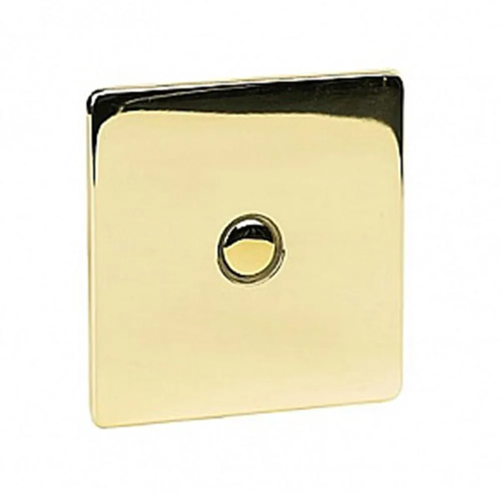 Crabtree Platinum 7400-TD1-PB 1 Gang Touch Dimmer Brass