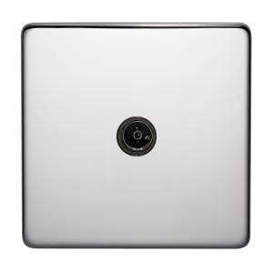 Crabtree Platinum 7765-HPC Tv Socket Highly Polished Chrome